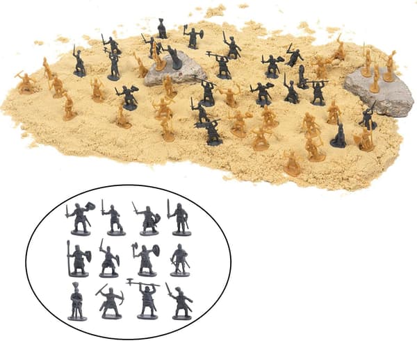 200 stk. plast middelaldersk ridder soldat leker actionfigur sverdmann dioramaer - grå grey