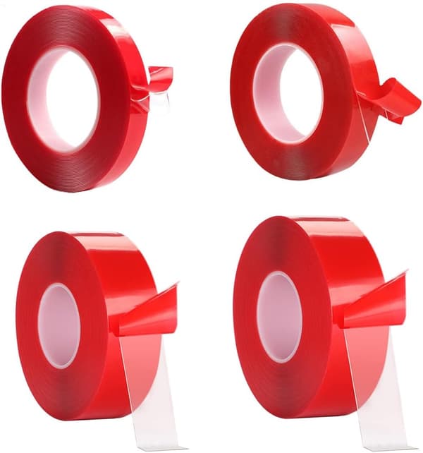 12m (5mm, 10mm, 15mm, 20mm) Solid dobbeltklæbende tape, velegnet til permanent fiksering