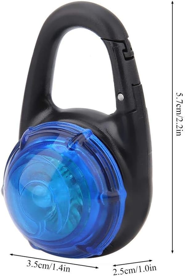 Koiran LED-valoriipus avaimenperä varoitusvalo klipsit turvariipus koirille (sininen) blue