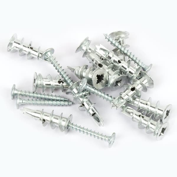 20 stk gipsplatefester Gipsplateskruer Metall selvborende råplugger for hulvegg 31mm