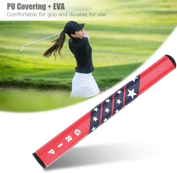 Golfgreb skridsikkert golfkølle puttergreb til golfpolstring, super stabilt, behageligt greb (rød) Red