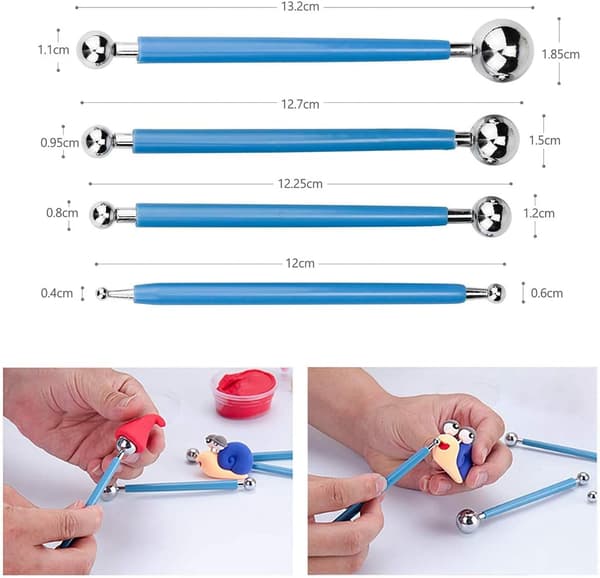 Lerskulptur Keramikboll Stylus Carving Tool Set (23 st)