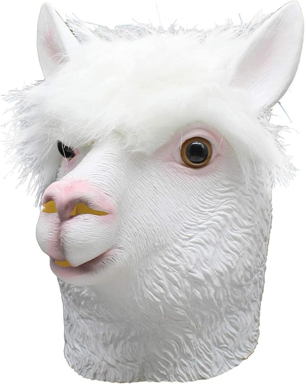 Nyhet Latex Hode Maske Kostymefest Maske Dyre Alpakka Fest Hodeplagg