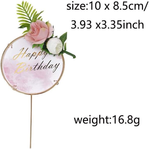 2 stk. kaketoppdekorasjoner DIY kaker Topper, bursdagskake desserttopper