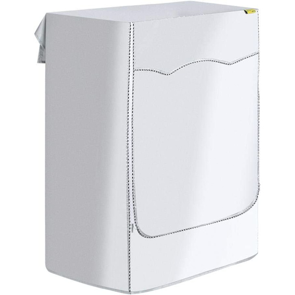 Tvättmaskinsöverdrag, för frontmatning med dragkedja solskydd för frontmatad tvättmaskin（XL）