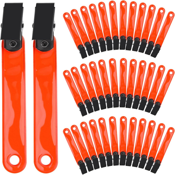 36-pack spårmarkörer med klämmor, reflexer, hög synlighet, trädspårmarkörer (orange)