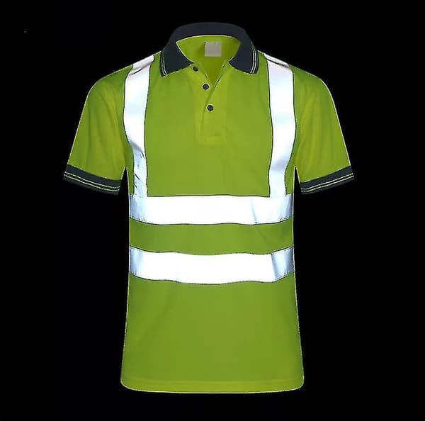 T-shirt kortärmad reflekterande tejp säkerhetströja (L storlek) L