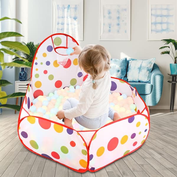 Pop-up hexagonal prickig boll leksak tält hopfällbar förvaring 1 st
