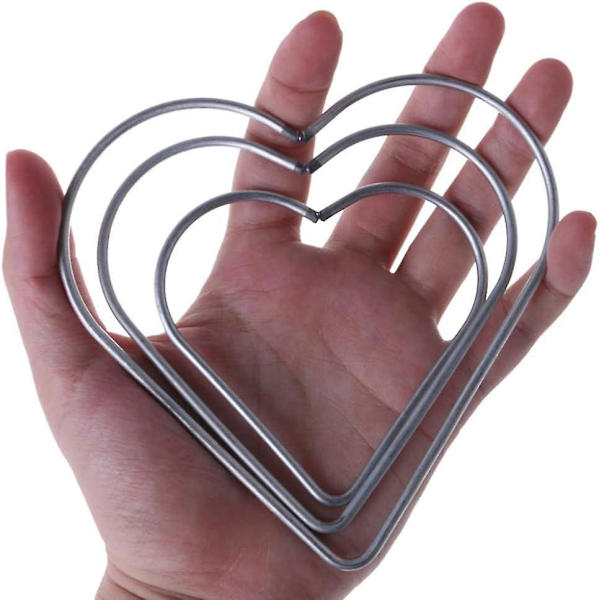 6 st drömfångare ring hjärta hantverk båge metall makramé båge ring DIY tillbehör 8cm 10cm 12cm