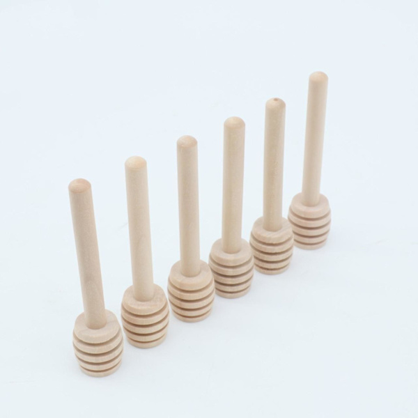 30-pack honungsskedar i trä, honungsdippersticks, miniskedar för honung, minirörpinnar