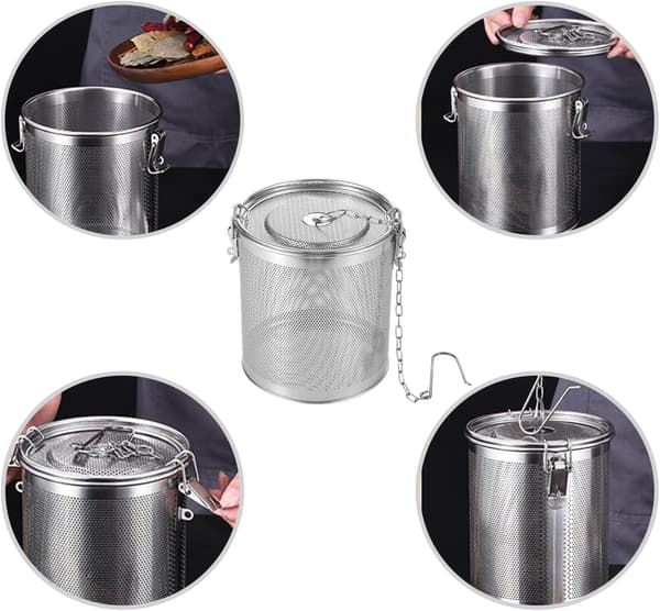 Te-infuser krydderi rustfrit stål finmasket tefilter til løs te og gløggkrydderier