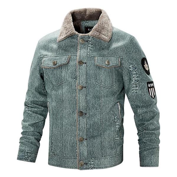 Casual Jacka för män Plus Velvet Thickening Jacka Grön XL green XL