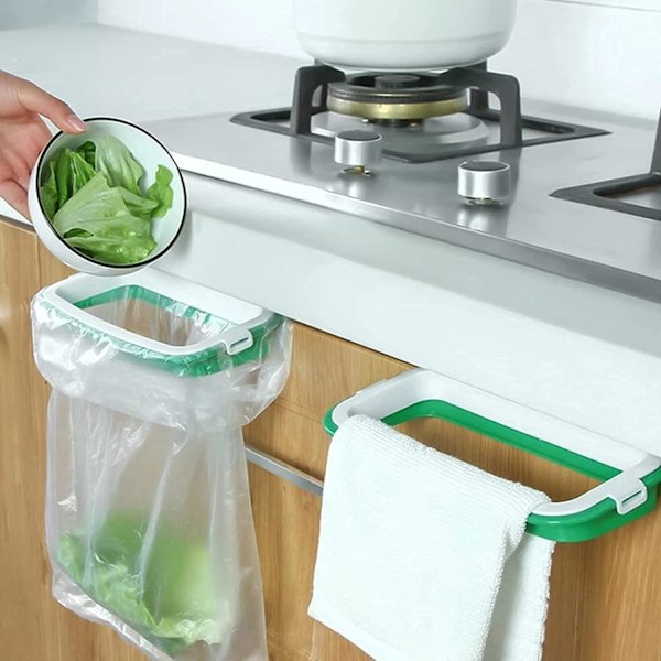 3-pack soppåshållare för förvaring av soppåsar, bärbar soppåse för återanvändbar upphängning