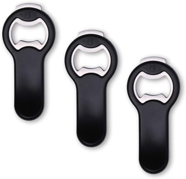 2 i 1 magnetisk ölflasköppnare för kyl och husbil med cap - 3-pack
