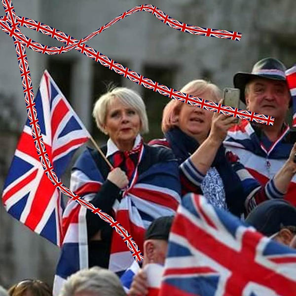 Rullband, 38 mm brittisk flaggband för drottningens jubileumsfester hantverk DIY-tillbehör