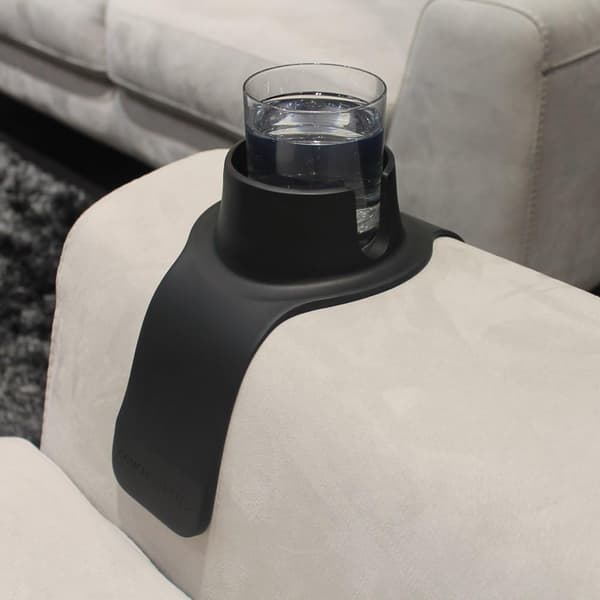 Silikon sofacup holder Sofa armlene Lat armlene koppholder (svart) black