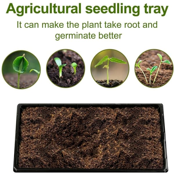 Plant Grow Trays Strong Start No Holes Durable Reusable