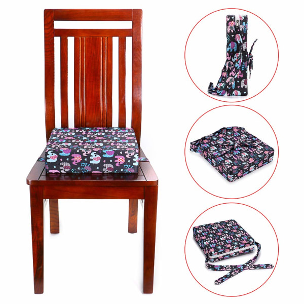 Baby Toddler Barnstol Barnstol Avtagbar Justerbar Tvättbar Booster Seat (Elefant)