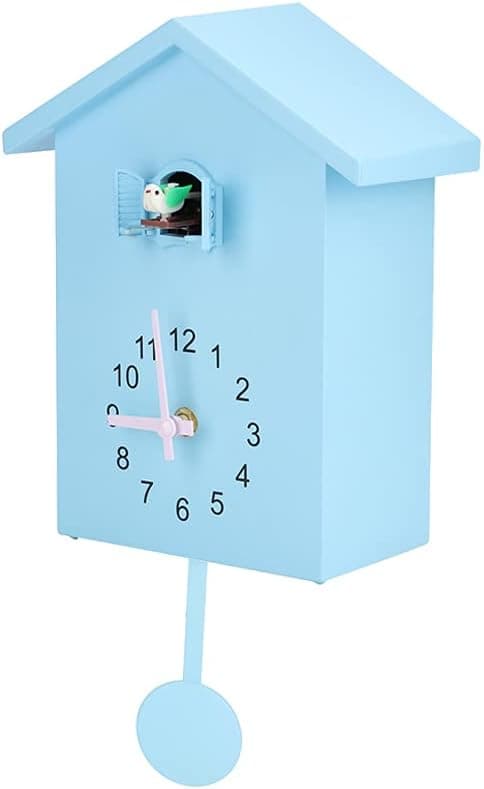 Gökväggklocka, minimalistisk pendelväggklocka modern vardagsrumskontor väggdekoration