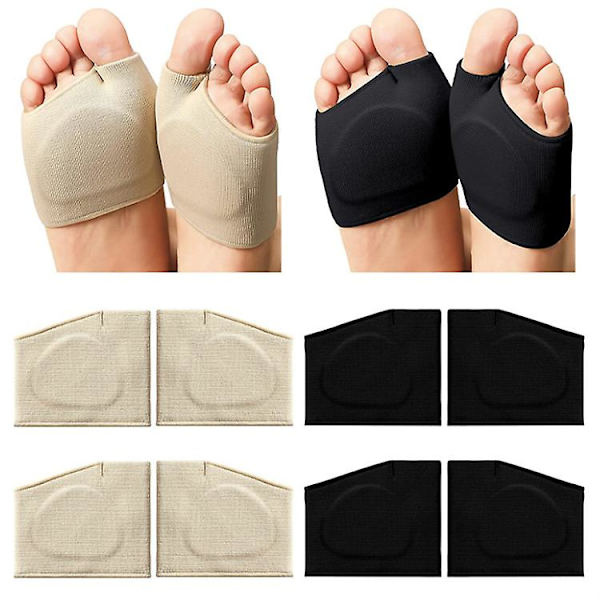 Antislip herr- och damfotdynor, framfotsdynor, hallux valgus fotskydd (hudfärg  L) skin tone l