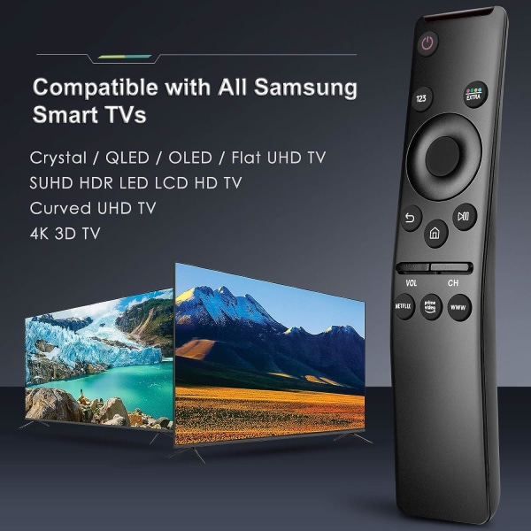 Universal för alla Samsung TV SUHD HDR LCD Ram Curved Solar HDTV 4K 8K 3D Smart TV med Netflix, Prime Video och WWW-knapp
