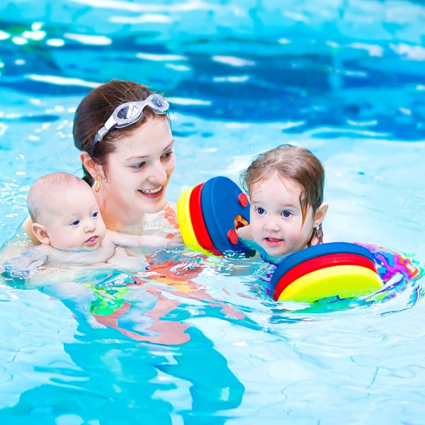 EVA Foam Swim Arm Band Float Aid Discs 6 st set för barn Pojkar Flickor Småbarn, Lär dig simma