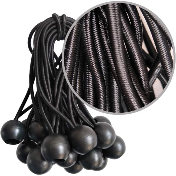 Latex Ball Head Bungee Cord 6 tum Utomhus Fast Tält Bungee Cord 50 stycken