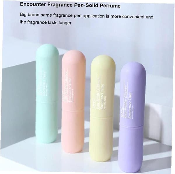 Bærbar sommer mini langtidsholdbar frisk og let fast parfume 4 stk
