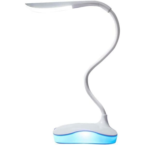 110 * 100 * 280mm Svanhode Blått Lys LED Bordlampe USB Lading Student Øyebeskyttelse Bordlampe Lading Plug-in
