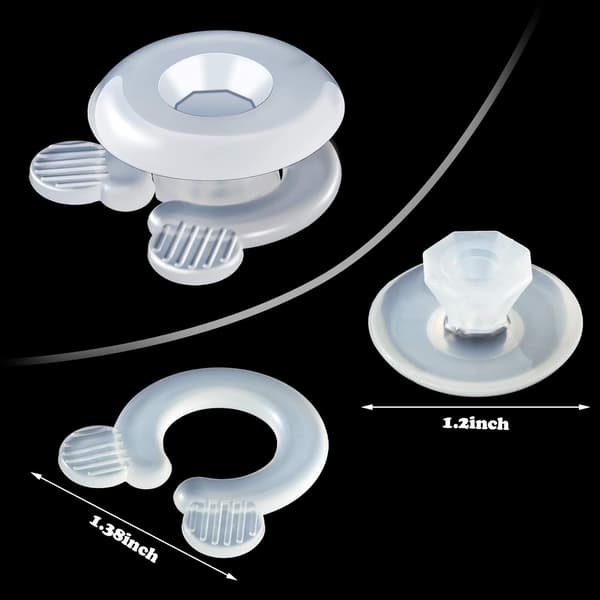 Plastdyneholdere Dyneknapclips til indvendigt hjørne (12 stk.)