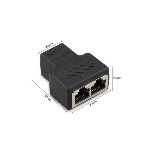 Ethernet-nätverkskabeladapter Patch-kabel Ethernet LAN-nätverksadapter RJ45 Cat 6 Splitter
