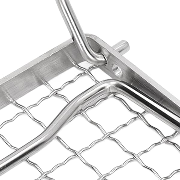 Bærbar bålgrill Mini sammenklappelig grillrist i rustfrit stål campinggrill til udendørs brug
