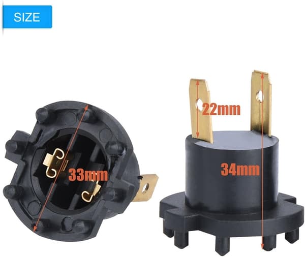 2 stk. Forlygtefatning Pæreholder B28V510A3
