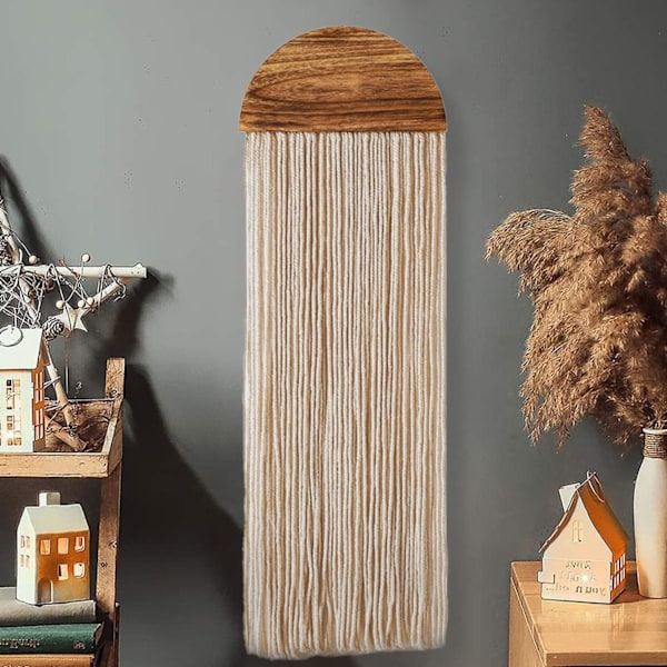 Väggbonad, boho-dekoration, chic vävd väggmatta, 75 * 25 cm