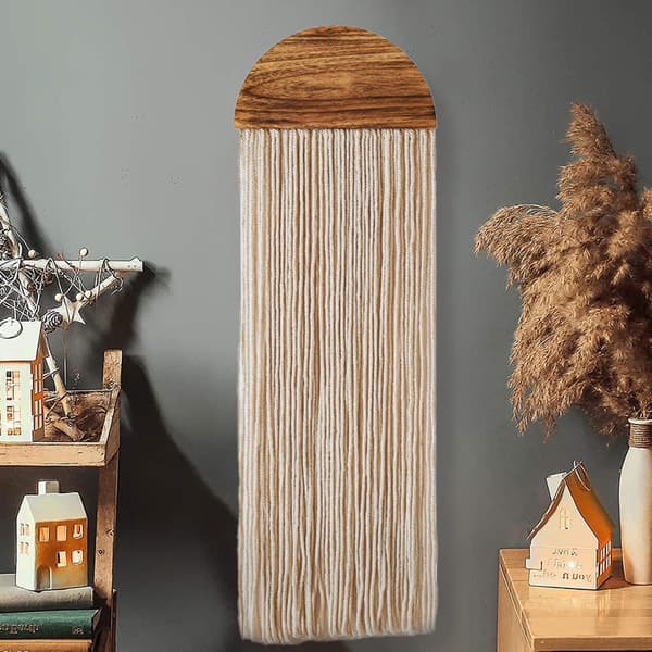Veggheng, boho-dekorasjon, elegant vevd veggteppe, 75 * 25 cm
