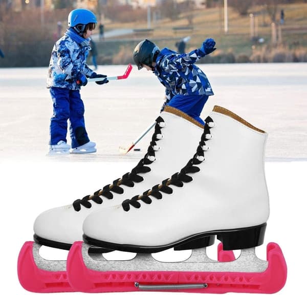2 st isskydd, isskridskoskydd figur plastskydd justerbar