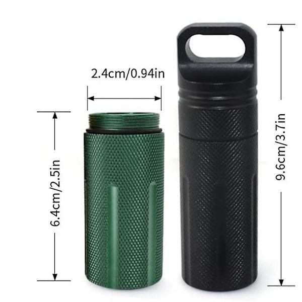 2-pack vattentäta förvaringsbehållare i aluminium för utomhusbruk