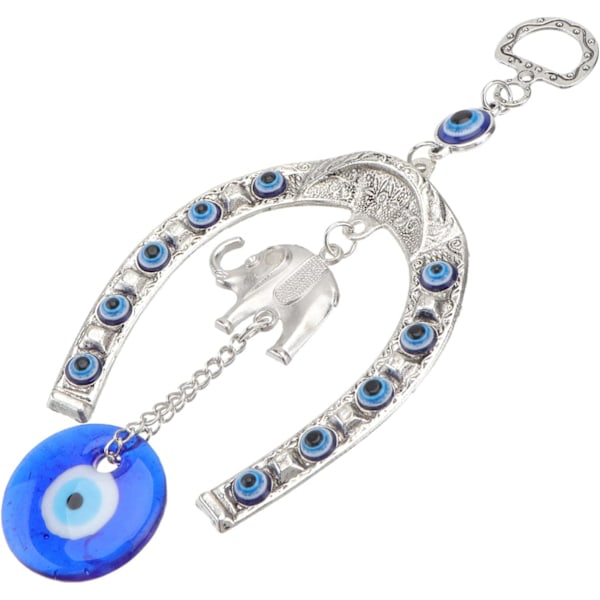 Elefant Blå Öga Hästsko Amulett Nazar Pärla Lycka Välsignelse Skydd Berlocker för Hem Bil