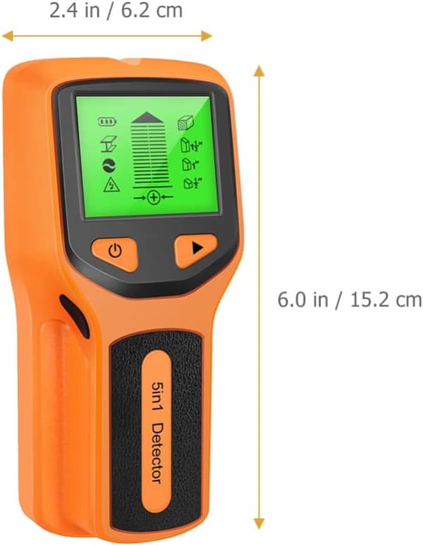 Metaldetektor Vægstudsfinder Studssensor Scanner Vægmetaldetektor Transducer (orange) orange