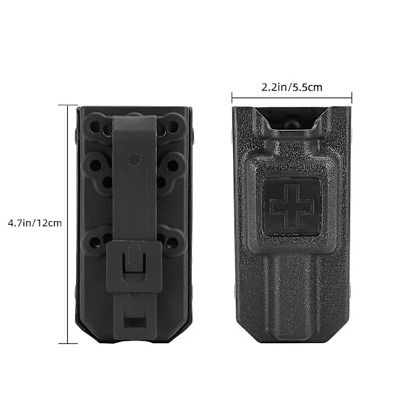 2PCS Tourniquet Holder - Molle Tourniquet Case för CAT Combat Application Gen 7 eller äldre dark grey