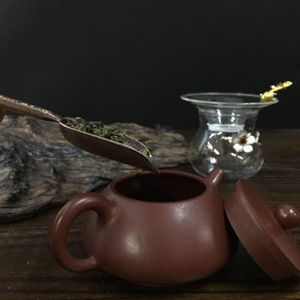 Løsbladet te-ske Retro te-ske Kaffebønner Måleske Te-tilbehør (Antik Kobber)