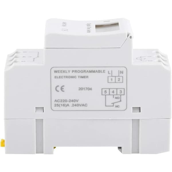 LCD Timer Ukentlig Elektrisk Planlegger Digital Timerbryter 15A (220V)