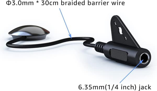melod Kontaktmikrofon Piezo Pickup Violin Mikrofon Pickup Cello Ukulele Mandolin Gitarr