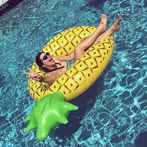 Ananas oppustelig svømmering Voksen flydende liggestol/pool-liggestol