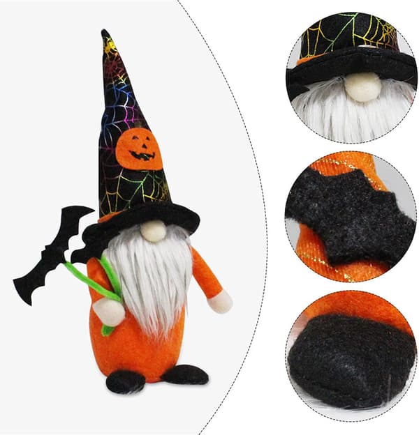 2 st plysch Halloween docka tomtar prydnad dekor fest presenter
