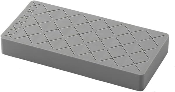 24 Gitre Silikone Læbestift Display Stand, Kosmetisk Opbevaringsboks, Øjenbrynspensel Organizer (grå) Grey