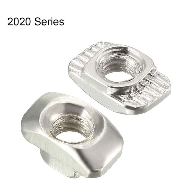 map Glidande T-spår Muttrar, M4 Halvrund Rulle i T-mutter för 2020 Serie Aluminium Extrusion Profil, Pack om 10 M4