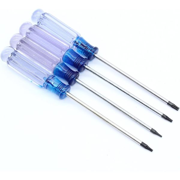 4 st magnetiska Torx-mejselsats T5 T6 T8 T10 Säkerhet Torx-mejsel 6-punkts stjärnmejsel