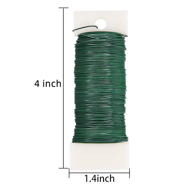 6-pack 228 yards 22 gauge grön flexibel paddeltråd för hantverk 6pcs