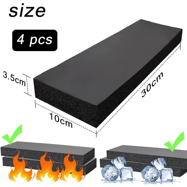 4-pack garage skydd, garage väggskydd, självhäftande, garage vägg, dörrkantsskydd